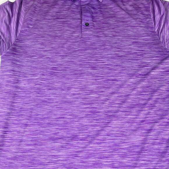 FootJoy Lisle Golf Polo Men's Purple Space Dye Stretch Wicking Fairway Shirt - Picture 1 of 9